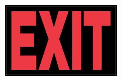 "Exit" Sign 8"x12"