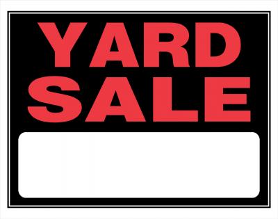 "Yard Sale" Sign 15"x19"