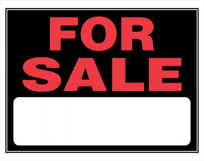 "For Sale" Sign 15"x19