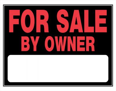 "For Sale by Owner" Sign 15"x19"