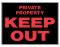 "Private Property" Sign 15"x19"