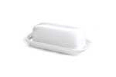 BUTTER DISH WHITE