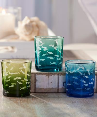 Etched Glass Tealight Candle Hol