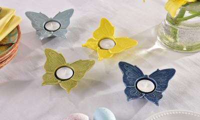 Ceramic Butterfly Tealight Holde
