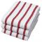 TEATOWEL BASKETWEAVE RED