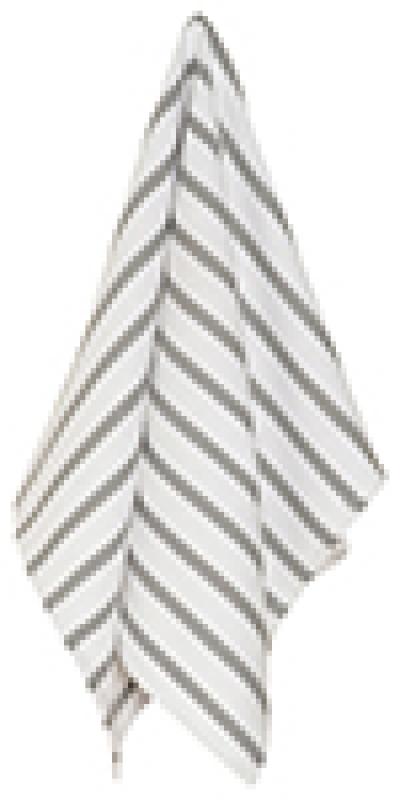 TEATOWEL BASKETWEAVE LONDON GREY