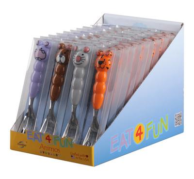 EAT FOR FUN ANIMOS FORK ASSORTED