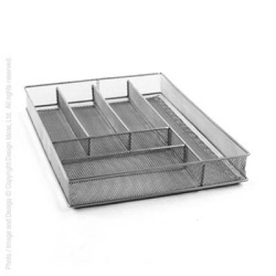 MESH SILVER CUTLERY TRAY SMALL