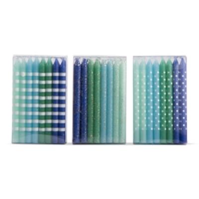 dazzle birthday candles blue/aqu