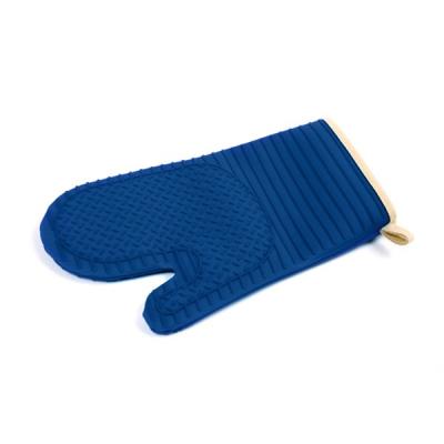 SILI/FABRIC OVEN GLOVE BLUE