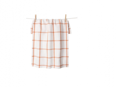 WINDOWPANE TOWEL ORANGE