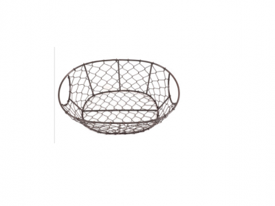 WIRE MESH OVAL BASKET