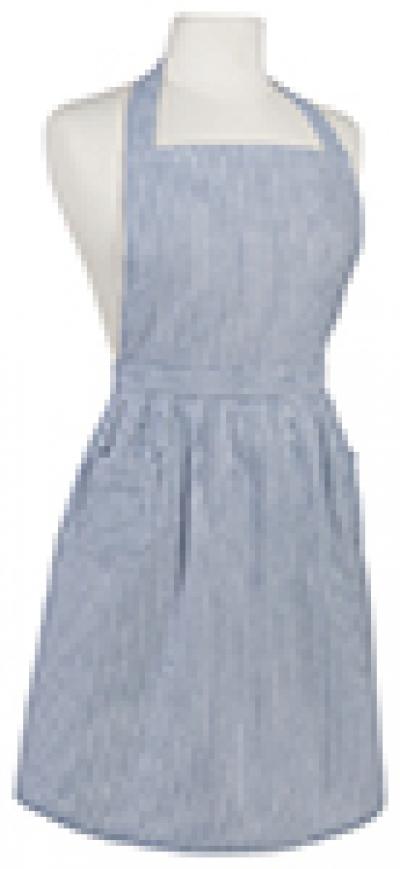 APRON CLASSIC SEERSUCKER BLUE