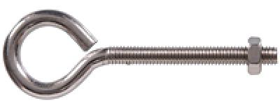 10-24x2" Eye Bolt w/Hex Nut -SS